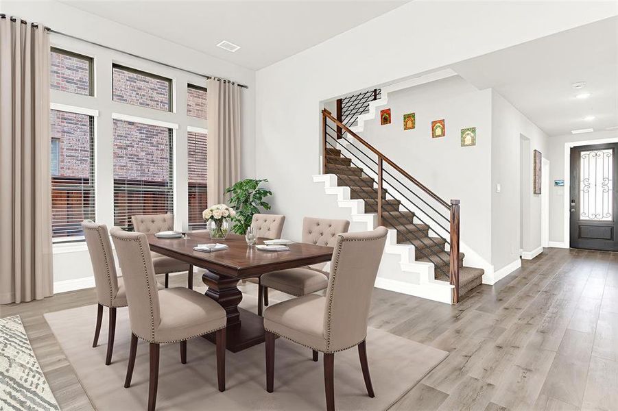 Dining - virtually staged