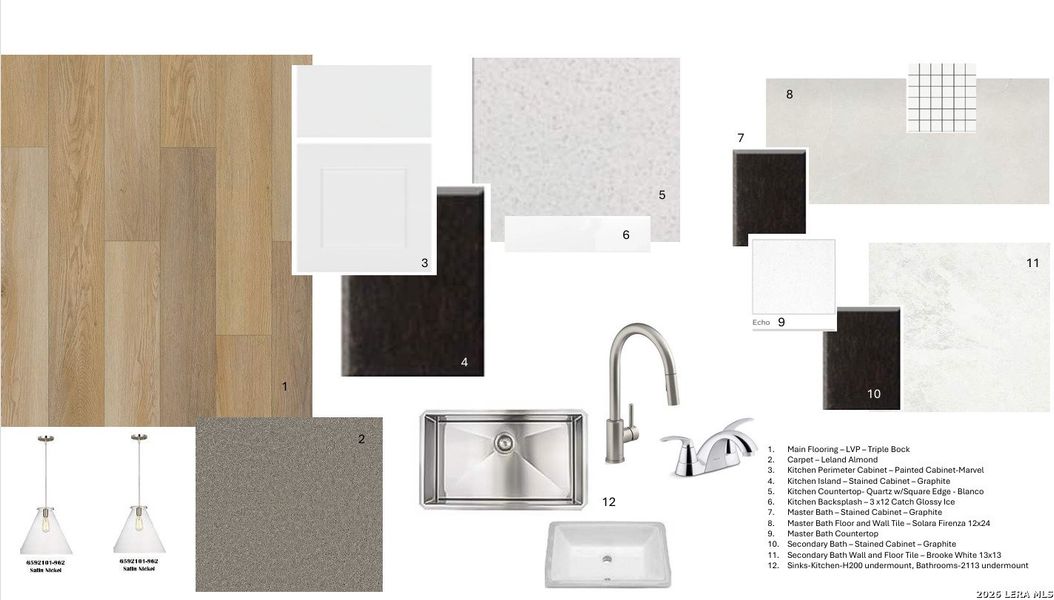 Sample of building materials used in homes in Davis Ranch, San Antonio (Image 5).