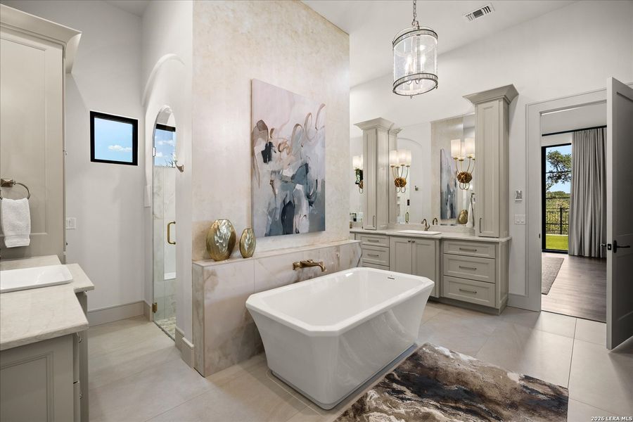 Furnished interior view inside a new home in , Fair Oaks Ranch (Image 38).