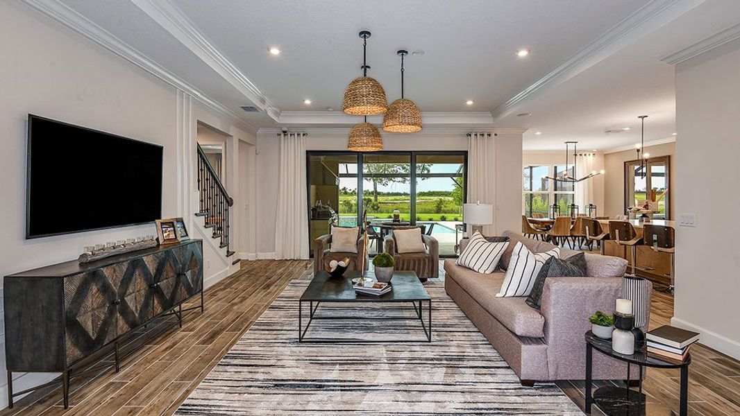 Representative furnished interior of a home built from the Sunset by Taylor Morrison in Ardisia Park, New Smyrna Beach (Image 9).