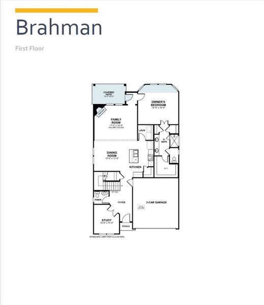 2D floor plan layout of this home in Heritage, Dripping Springs, TX (Image 5).
