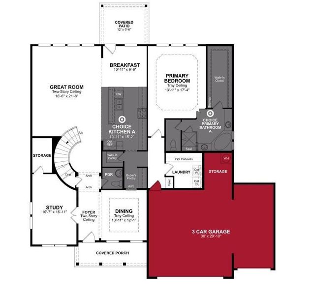 Beazer Homes Heath Golf and Yacht Club Madison Floorplan.