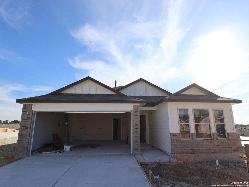 In-progress construction of a new home in Hunters Ranch, San Antonio, TX (Image 25).