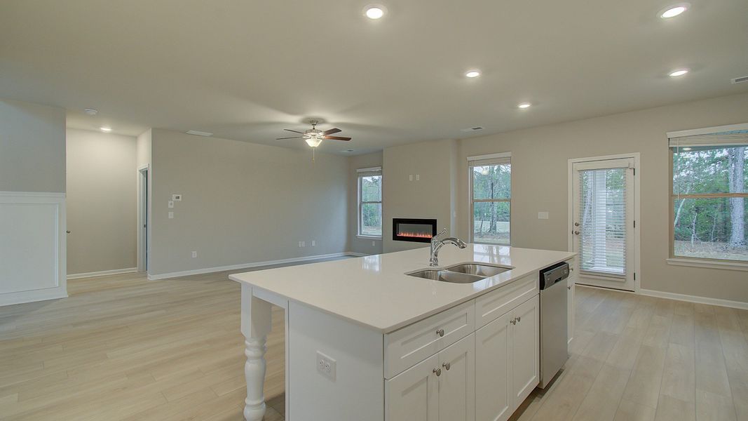 Representative furnished interior of a home built from the Meridian II by DRB Homes in Northcroft, Loganville (Image 14).