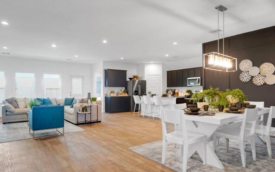 Furnished interior view inside a new home in Windstone on the Prairie, Richmond (Image 4).