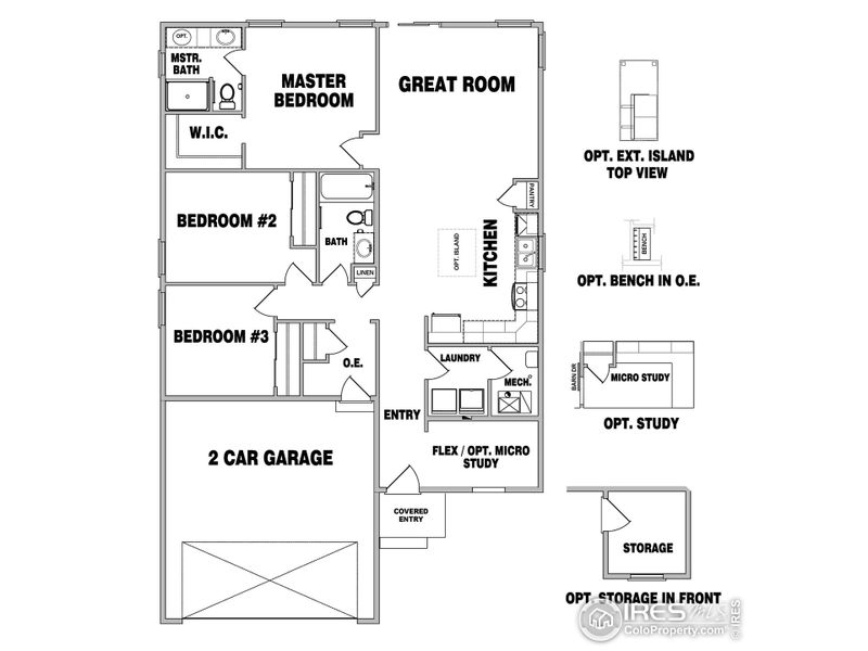 2D floor plan layout of this home in Union Colony West, Greeley, CO (Image 2). 2D floor plan layout of this home in Union Colony West, Greeley, CO (Image 2).