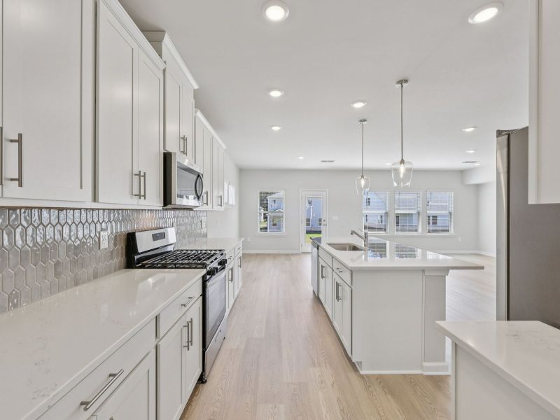 Furnished interior view inside a new home in Parkside at Grayson, Grayson (Image 7).