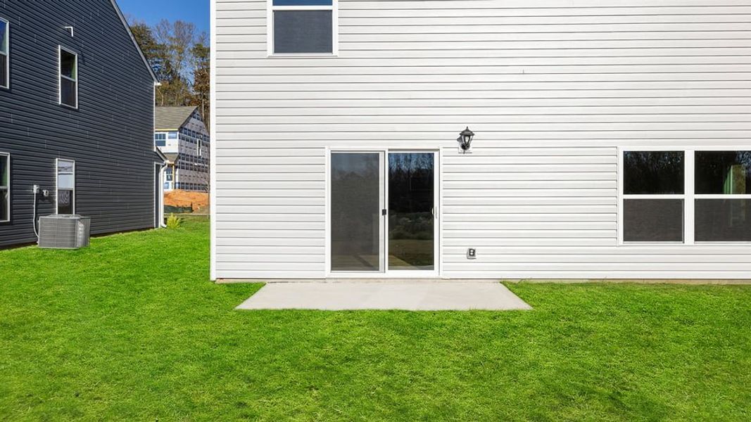 Exterior details and patio area of a home in Cloverdale Hills, Piedmont (Image 3).