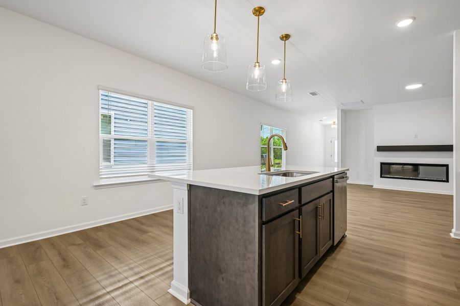 Representative furnished interior of a home built from the Emma II by Ashton Woods in The Point, Rolesville (Image 9).