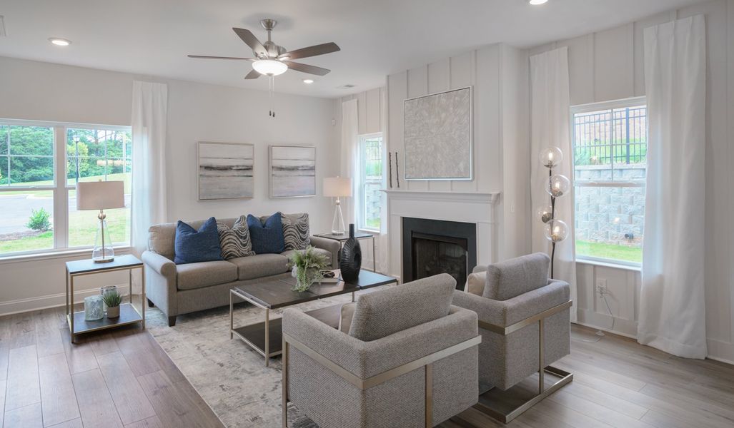 Representative furnished interior of a home built from the The Kensington A by Cothran Homes in Reidville Town Center, Reidville (Image 26).