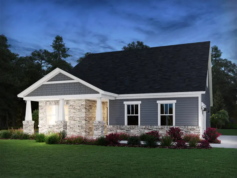 Front exterior of a new home in Brighton Springs, York, SC, highlighting curb appeal (Image 1). Front exterior of a new home in Brighton Springs, York, SC, highlighting curb appeal (Image 1).
