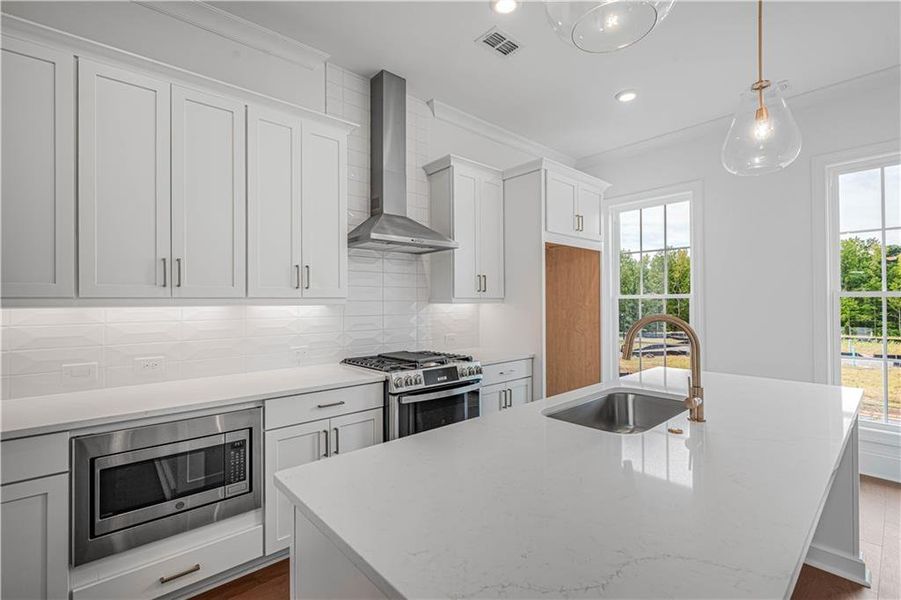 Furnished interior view inside a new home in Waterhaven, Cumming (Image 14).