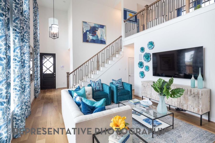 Furnished interior view inside a new home in Meridiana, Manvel (Image 5).
