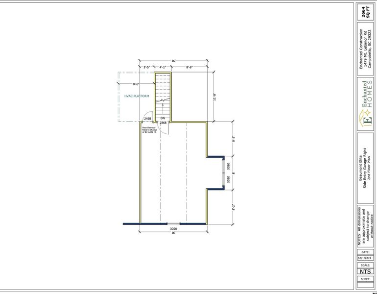 2D floor plan layout of this home in Sky View, Columbus, NC (Image 5).