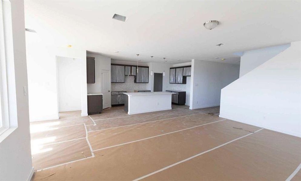 Open Kitchen-Living Room Construction Progress