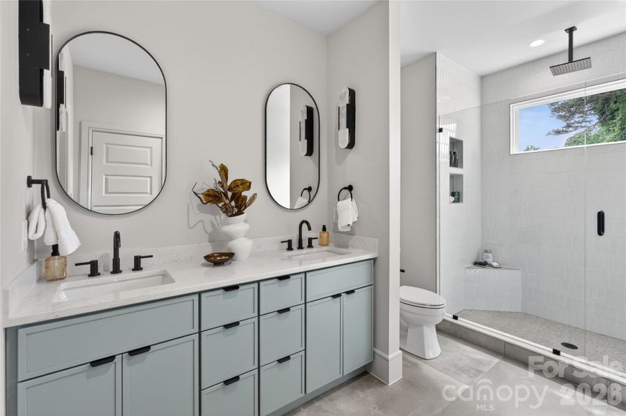 Furnished interior view inside a new home in , Charlotte (Image 37).