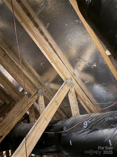 Radiant Roof Barrier in Attic is one of the many energy efficient features in our homes.