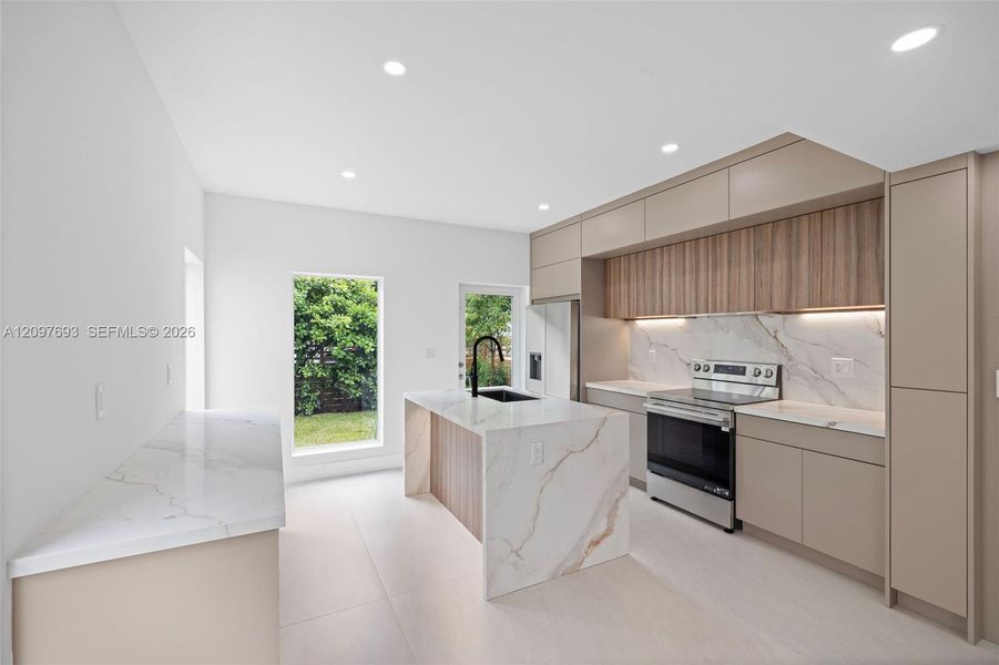 Furnished interior view inside a new home in , South Miami (Image 10).