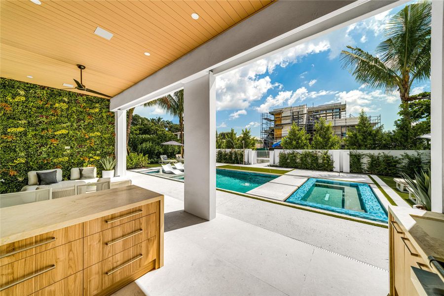 Furnished interior view inside a new home in , Ocean Ridge (Image 60).