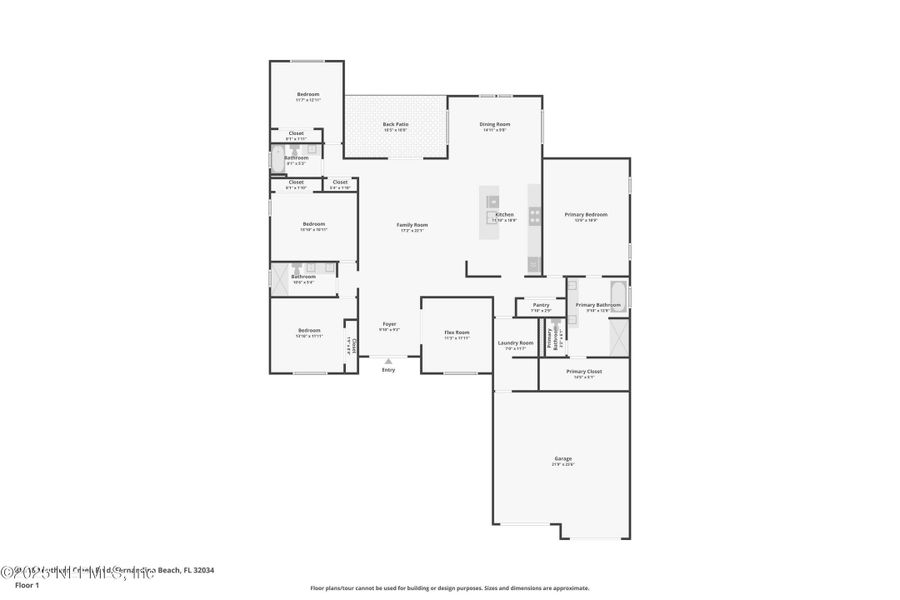 2D floor plan layout of this home in , Fernandina Beach, FL (Image 4).