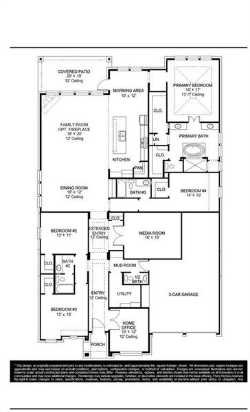 2D floor plan layout of this home in The Parks at Wilson Creek, Celina, TX (Image 2). 2D floor plan layout of this home in The Parks at Wilson Creek, Celina, TX (Image 2).