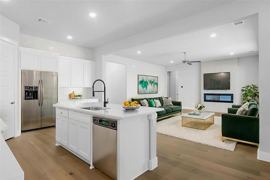 Furnished interior view inside a new home in Coppenger Place, Godley (Image 5). Furnished interior view inside a new home in Coppenger Place, Godley (Image 5).