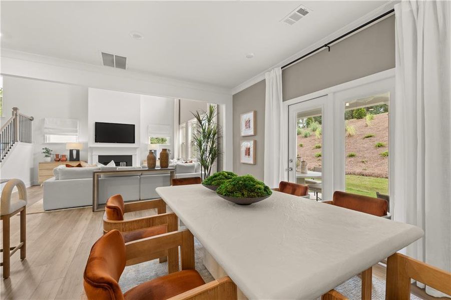 Furnished interior view inside a new home in Wellington Estates, Madison (Image 26).