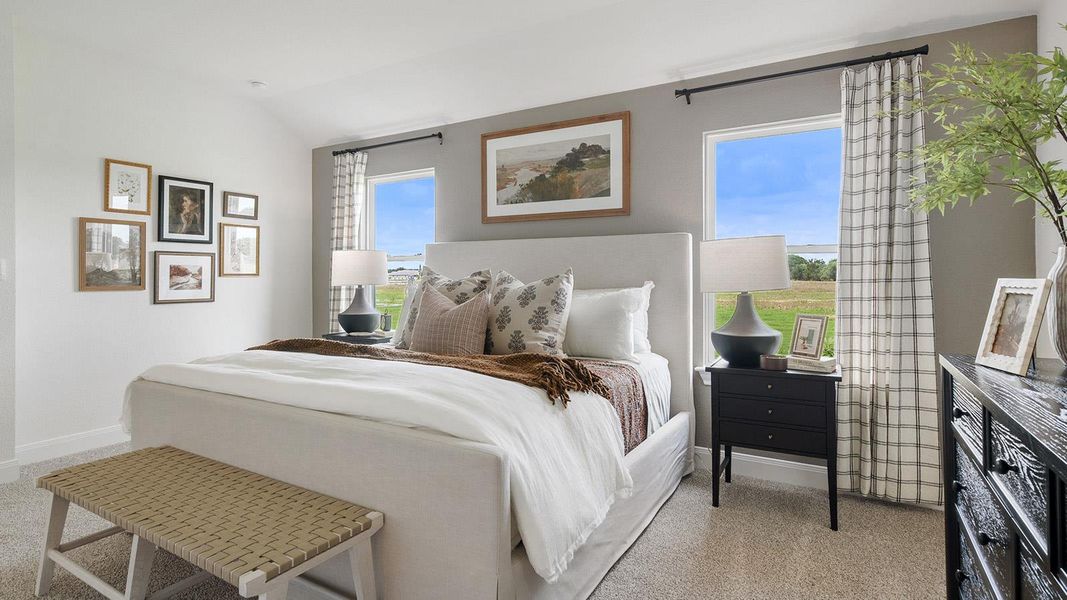 Furnished interior view inside a new home in Railhead, Cedar Creek (Image 10).