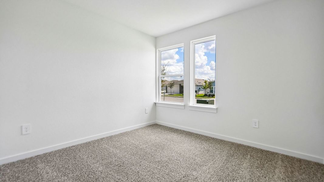 Spacious, unfurnished interior of a new home in Trails at Wildhorse, Austin (Image 39).