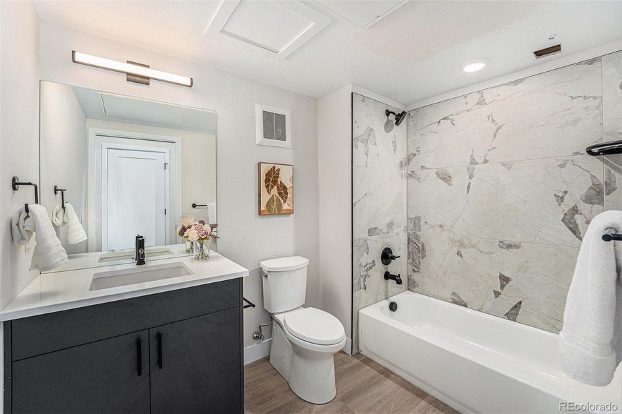 Similarly staged unit; One Bathroom with ample space