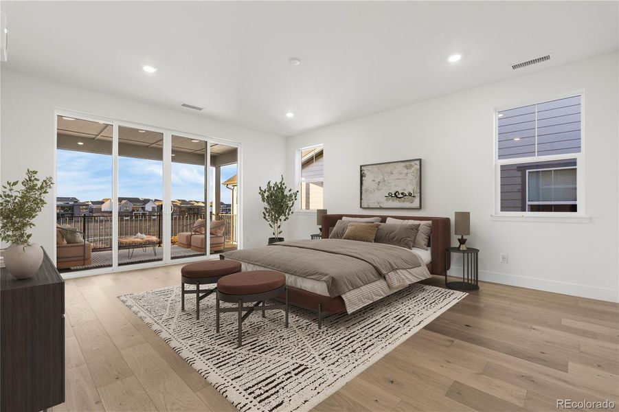 Furnished interior view inside a new home in Luxe at The Canyons, Castle Pines (Image 29).