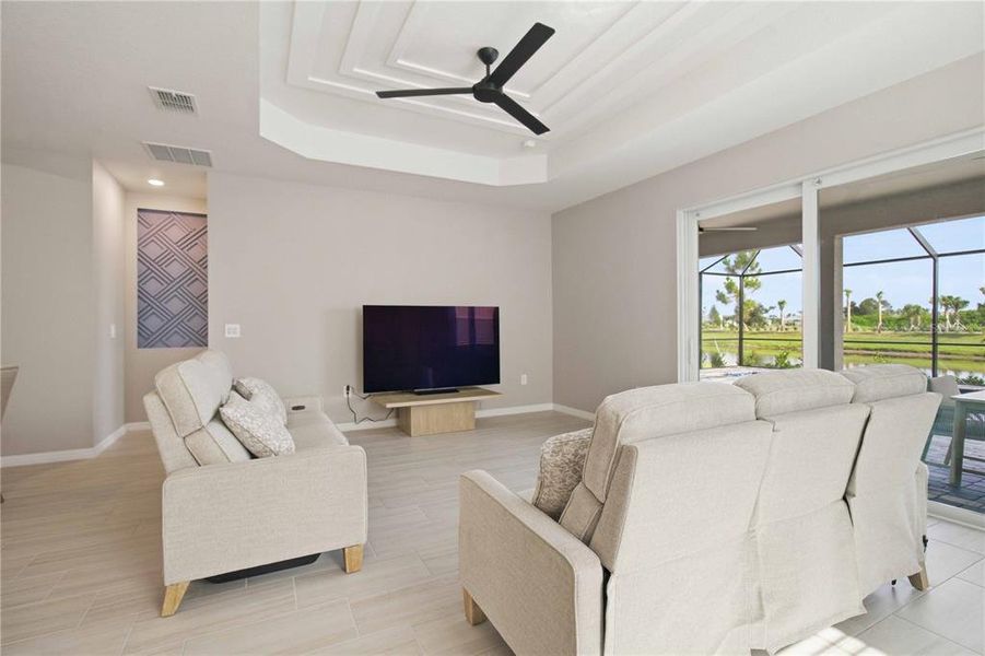 Furnished interior view inside a new home in Calusa Country Club, Lakewood Ranch (Image 9).
