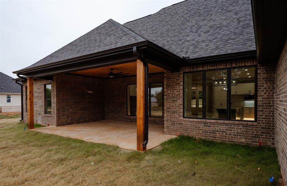Exterior details and patio area of a home in , Tyler (Image 4).