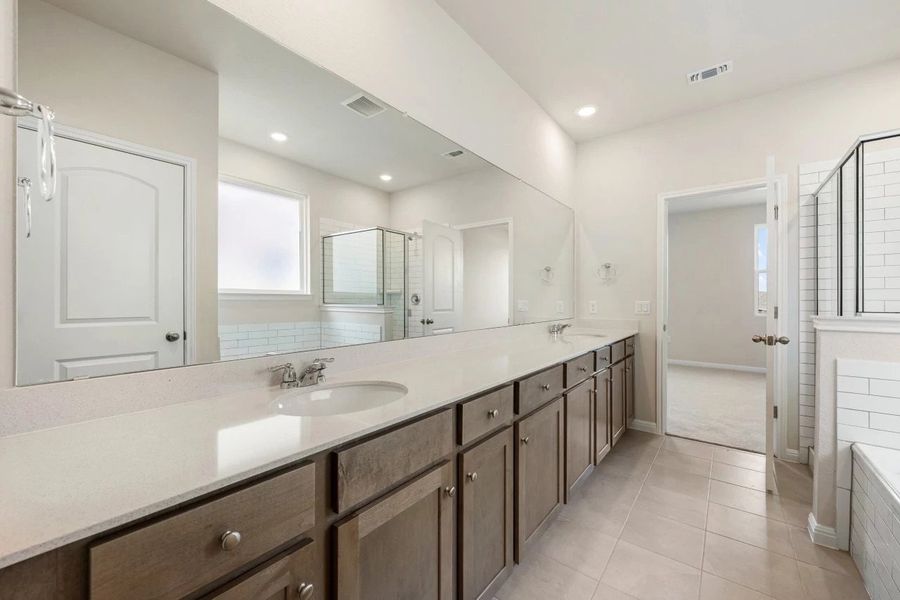 Furnished interior view inside a new home in The Colony, Bastrop (Image 17).