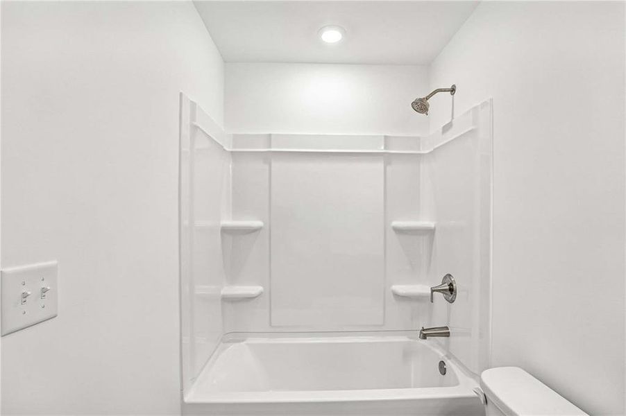 Furnished interior view inside a new home in Eastlyn Crossing, Flowery Branch (Image 9).
