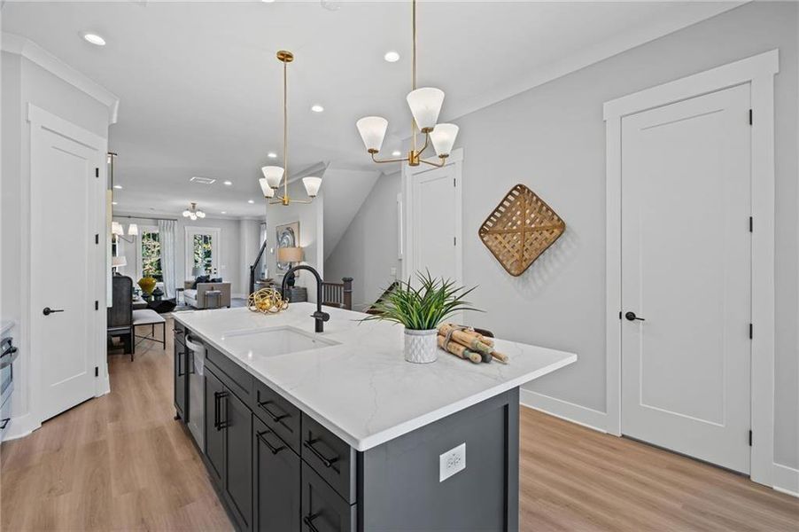 Furnished interior view inside a new home in , Kennesaw (Image 7).