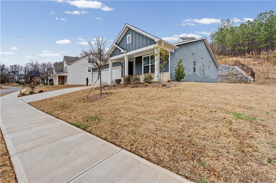 Front exterior of a new home in , Cartersville, GA, highlighting curb appeal (Image 27).