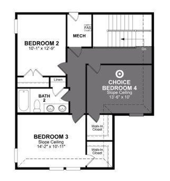 Beazer Homes Churchill Cactus Floorplan.