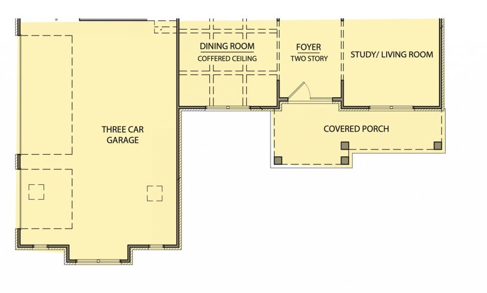 2D floor plan layout for the Wilson by Kerley Family Homes in The Estates at Hurricane Pointe, Douglasville, GA (Image 4).