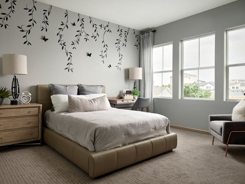 Representative furnished interior of a home built from the 4036 by Tri Pointe Homes in Reunion, Commerce City (Image 11).