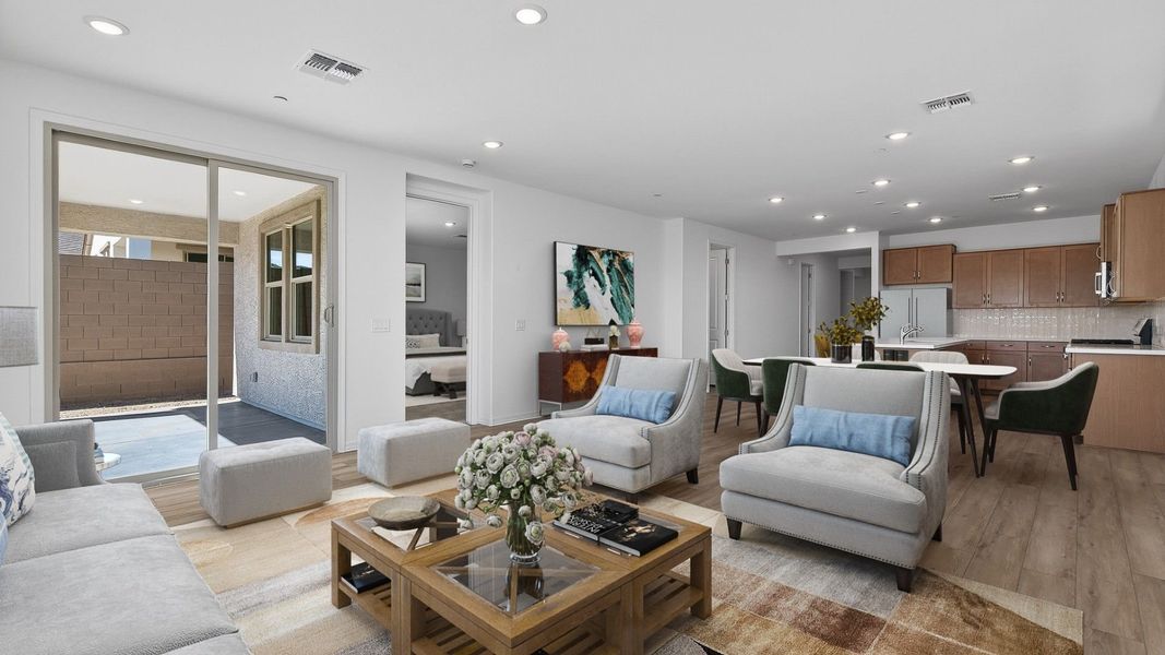 Furnished interior view inside a new home in The Ridge at Sienna Hills, Buckeye (Image 11).