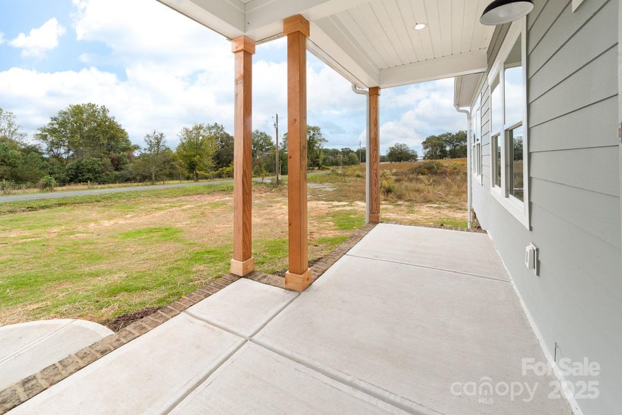 Exterior details and patio area of a home in , Cherryville (Image 20).