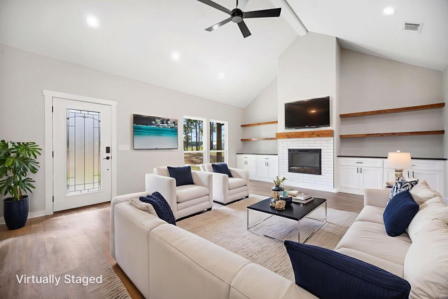 Furnished interior view inside a new home in , Huntington (Image 5).