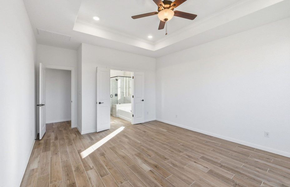 Spacious, unfurnished interior of a new home in Saddleback at Santa Rita Ranch, Liberty Hill (Image 23). Spacious, unfurnished interior of a new home in Saddleback at Santa Rita Ranch, Liberty Hill (Image 23).