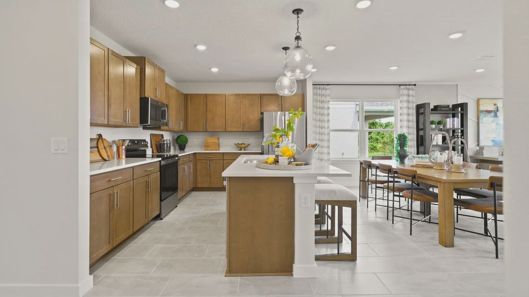 Castaway Floor Plan Open Concept Living Space with a Kitchen and Living Area