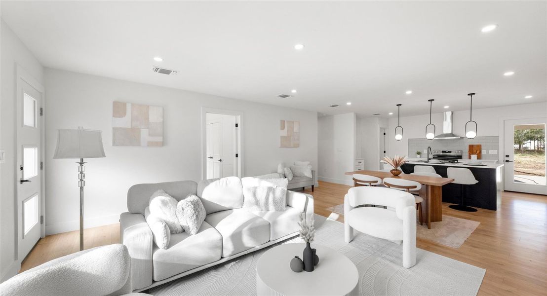 Furnished interior view inside a new home in , Bastrop (Image 5).
