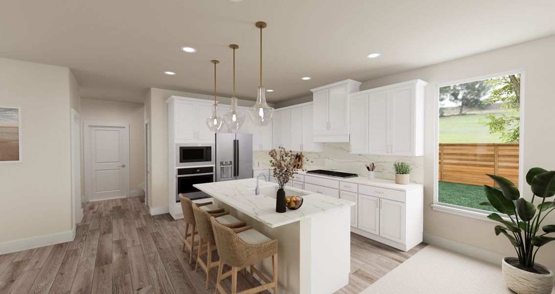 Representative furnished interior of a home built from the Landau by Tri Pointe Homes in Painted Tree, McKinney (Image 5).
