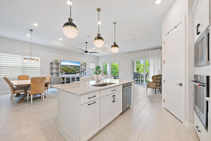 Furnished interior view inside a new home in Avondale at Avenir, Palm Beach Gardens (Image 14).