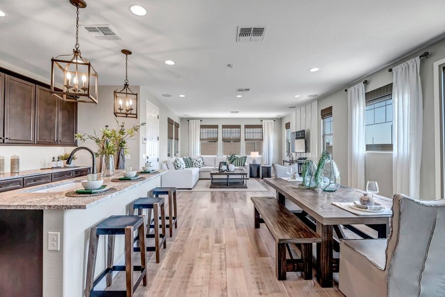 Furnished interior view inside a new home in Ironwood Villages at North Creek, Queen Creek (Image 21).