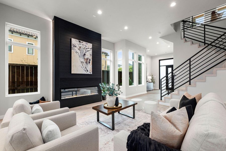 Furnished interior view inside a new home in , Houston (Image 9). Furnished interior view inside a new home in , Houston (Image 9).